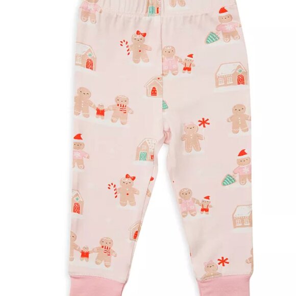 Angel Dear Girls' Gingerbread Print Pajama Set 12-18m - Picture 4 of 4